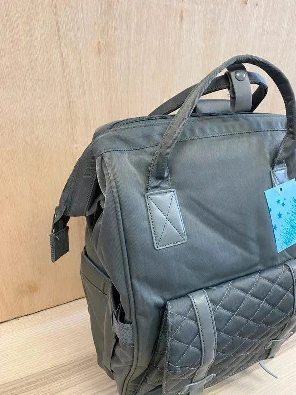 Baby Changing Bag Backpack Large with USB Charging and Stroller Straps grey