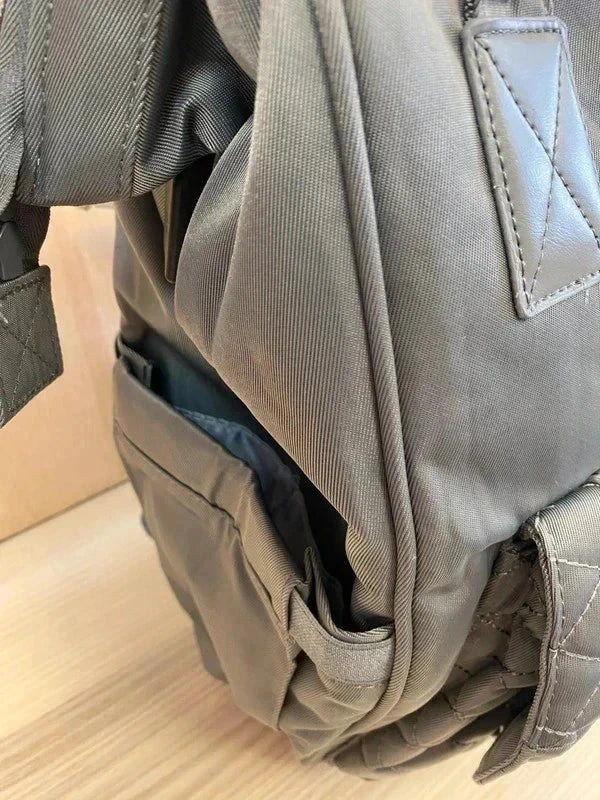 Baby Changing Bag Backpack Large with USB Charging and Stroller Straps grey