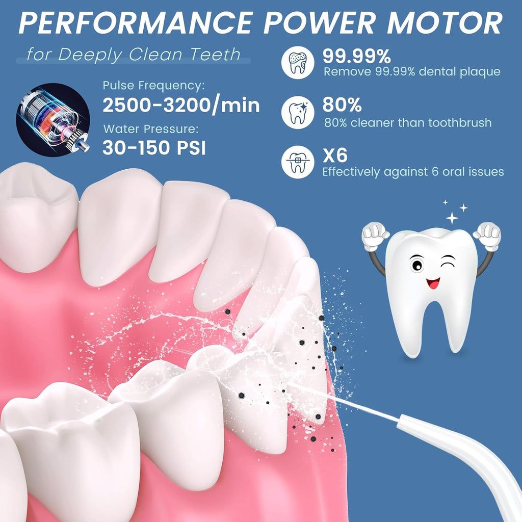 350ML Powerful Water Flossers for Teeth - Portable Water Flosser