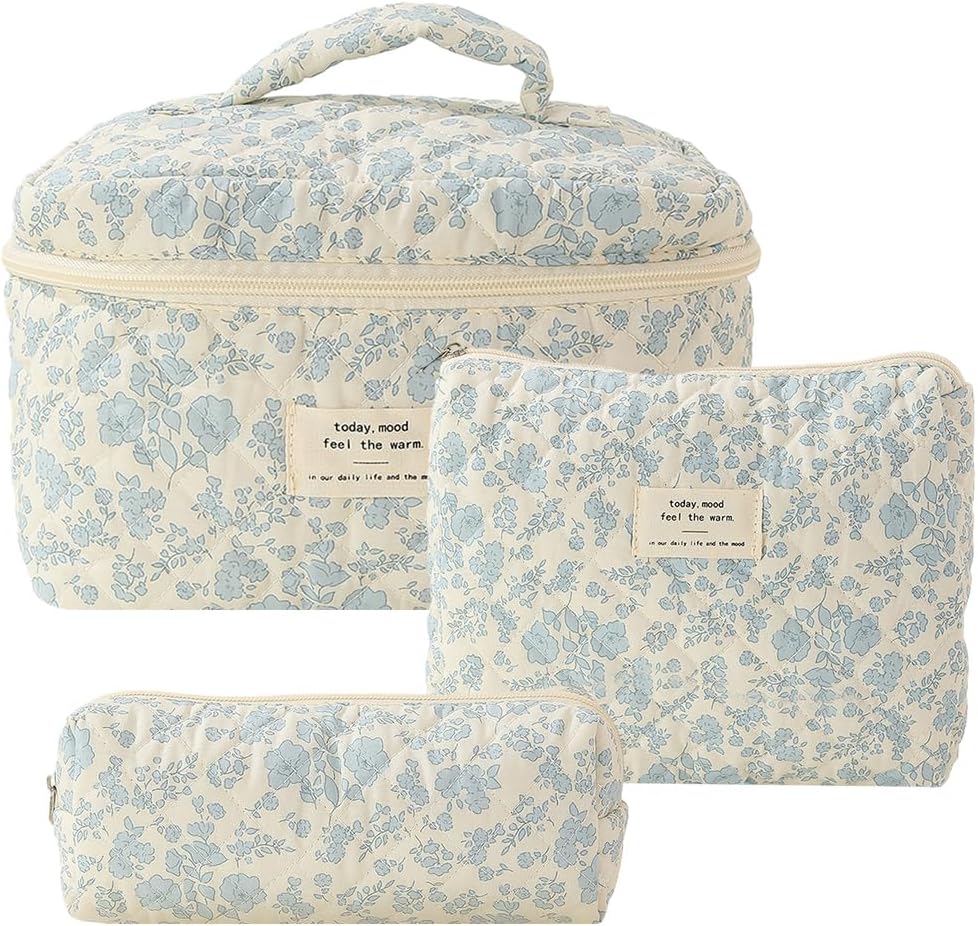 3PCS Makeup Bag  Aesthetic Toiletry Bag travel