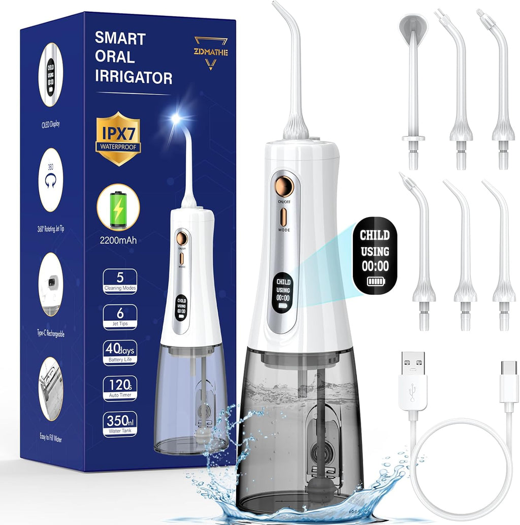 350ML Powerful Water Flossers for Teeth - Portable Water Flosser