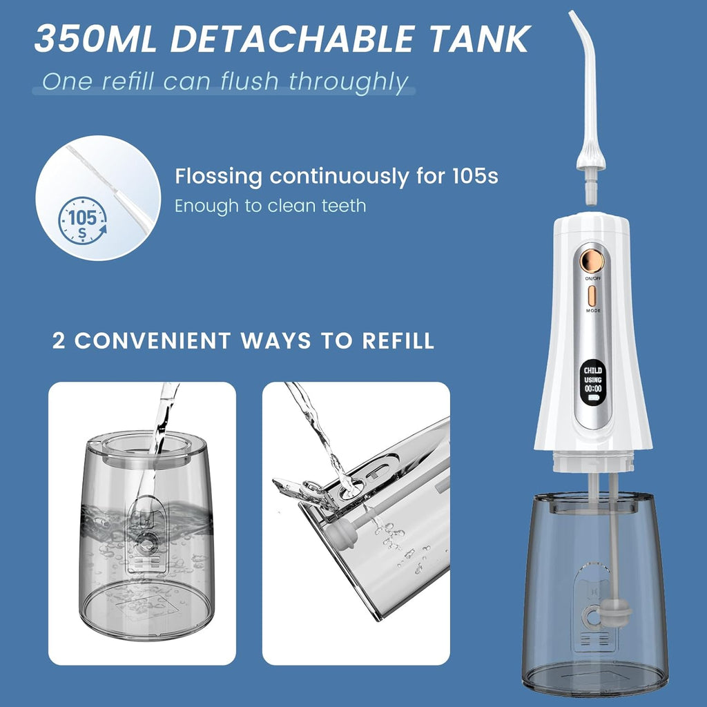 350ML Powerful Water Flossers for Teeth - Portable Water Flosser