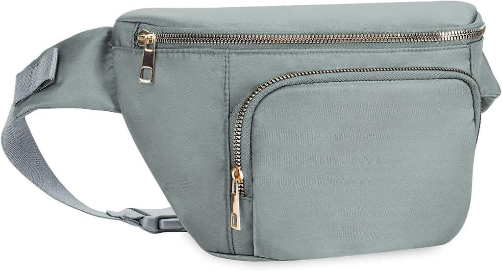 Large Waist Pack with Extra Extension Belt cross-body GREY