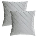 Decorative Velvet Pillow Covers grey 50 x 50 cm
