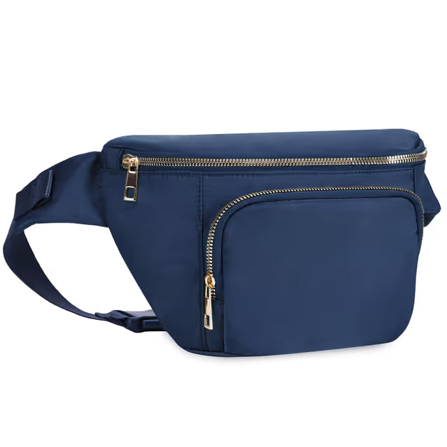 Large Waist Pack with Extra Extension Belt Crossbody NAVY