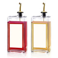Olive Oil Dispenser Bottle Set 2 Pack 500ml for Oil, Vinegar, Soy Sauce, Coffee Syrup