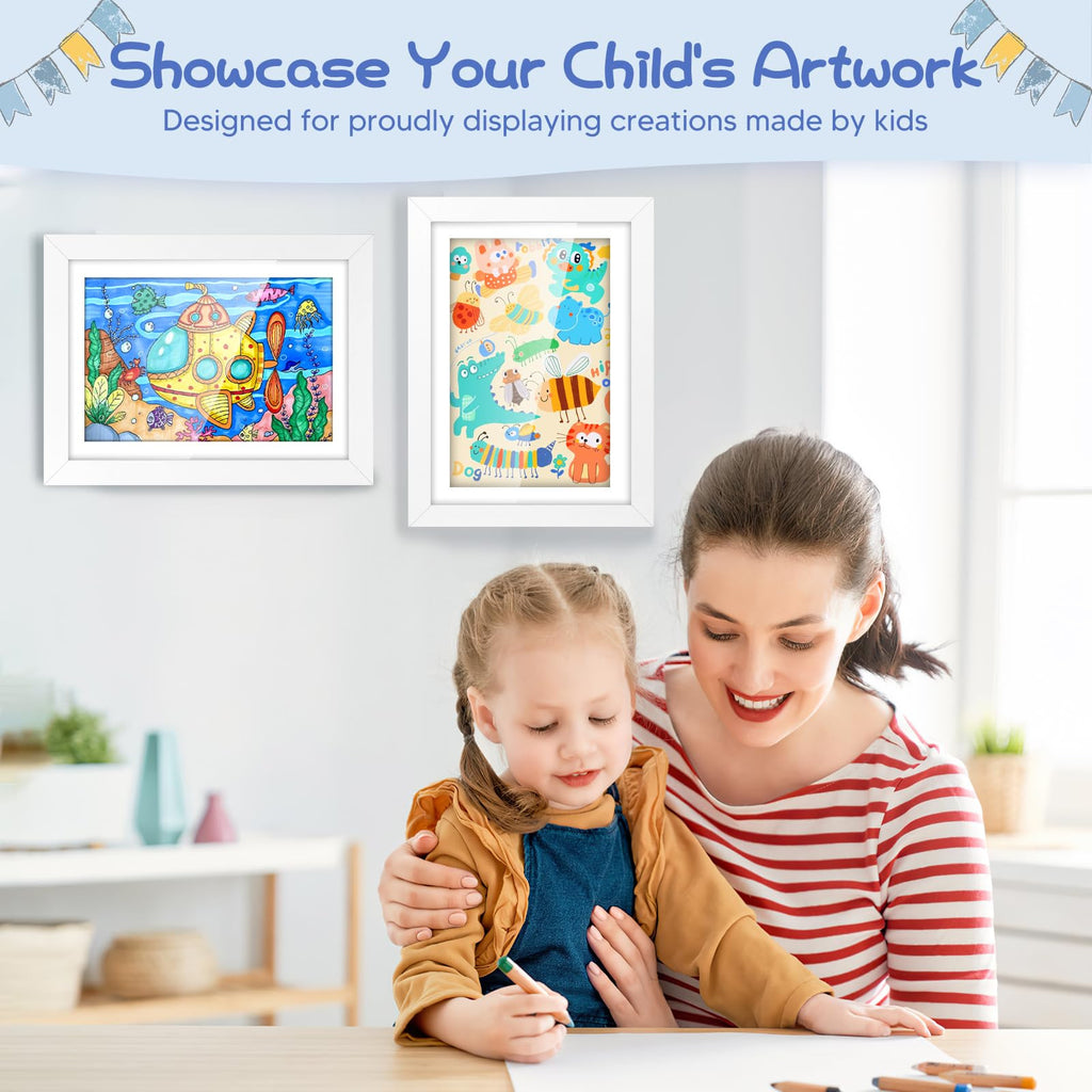 1 pcs Kids Art Frame Front-Opening Display A3