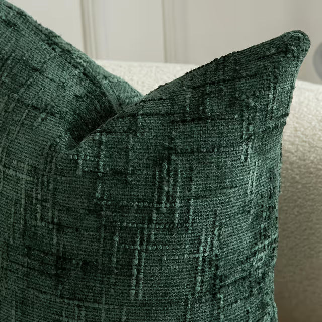 Cushion Covers Pack of 2 60 x 60cm Decorative dark green