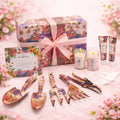 Gardening Gift For Women Floral Garden Tool Set Fork Rake Pruner Candle Cream