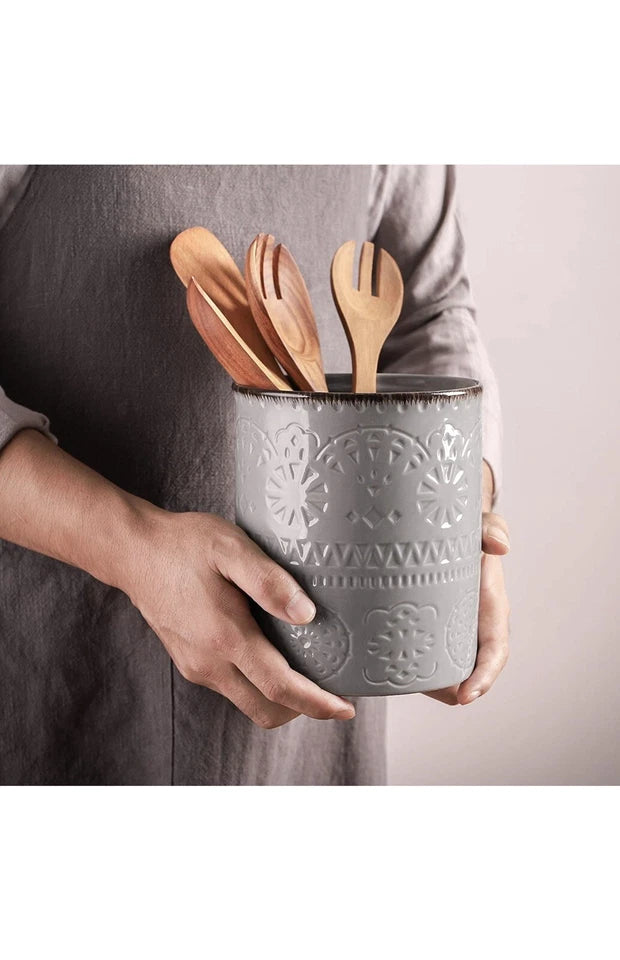 utensil holder large kitchen holder for counter top ceramic