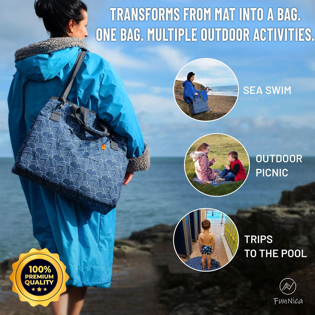 Surfing Wetsuit Changing Mat Bag Waterproof Foldable